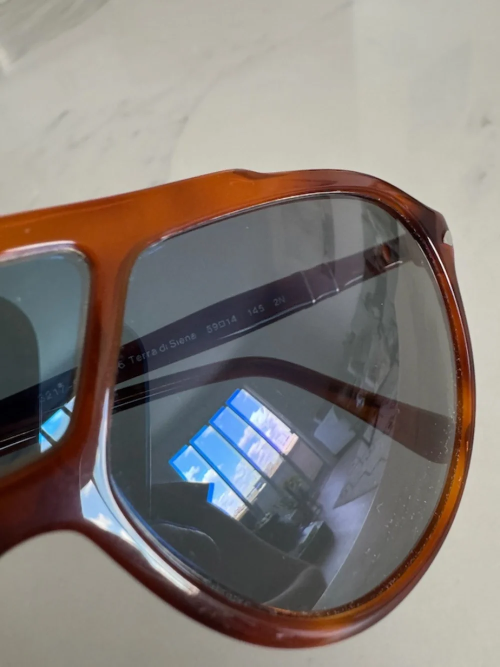 Persol Brown Terra di Siena / Light Blue - Sunglasses